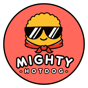 MIGHTY HOTDOG SYLVIA PARK logo